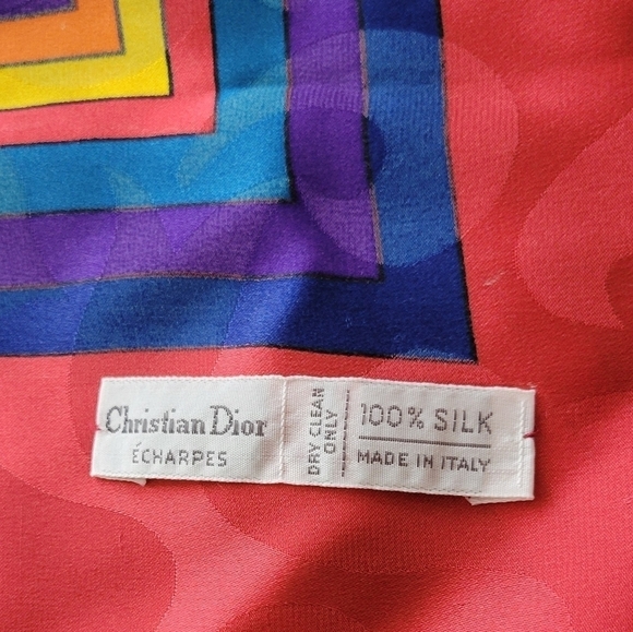 Christian Dior Silk Wrap #640 Size 53/53 - Picture 4 of 6